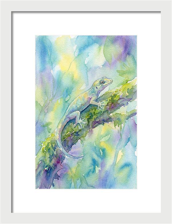 Gecko Among Lush Colors