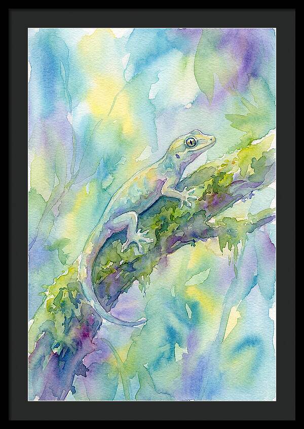 Gecko Among Lush Colors