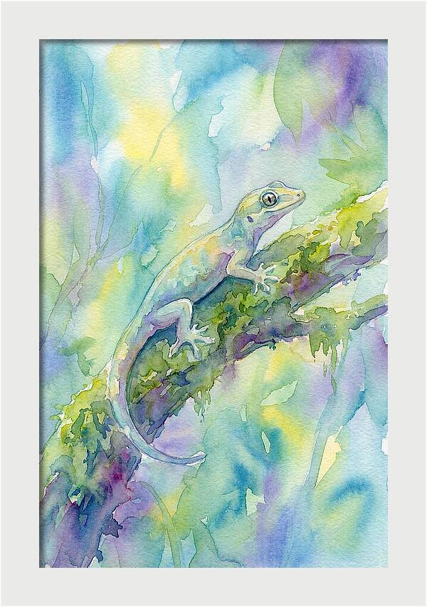 Gecko Among Lush Colors