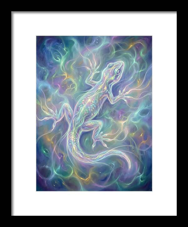 Gecko In Ethereal Glow