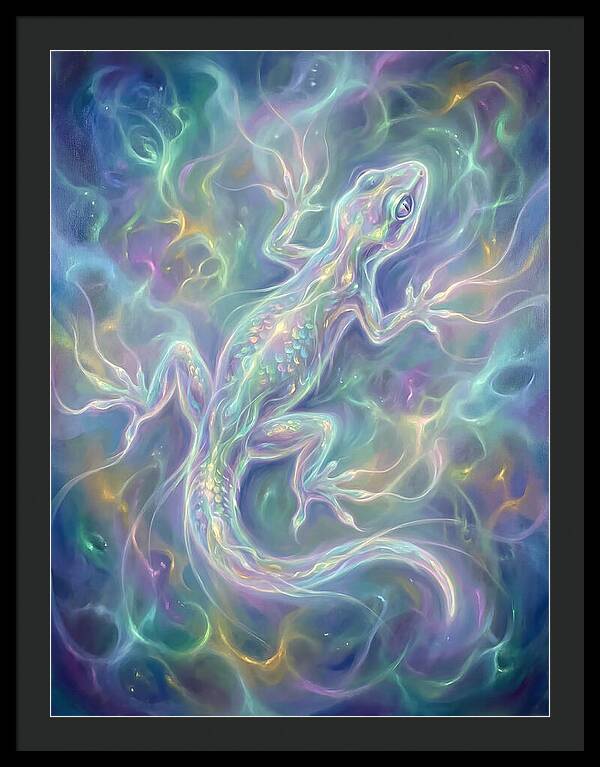 Gecko In Ethereal Glow