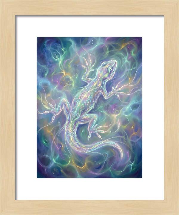Gecko In Ethereal Glow