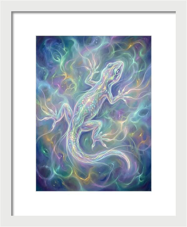 Gecko In Ethereal Glow