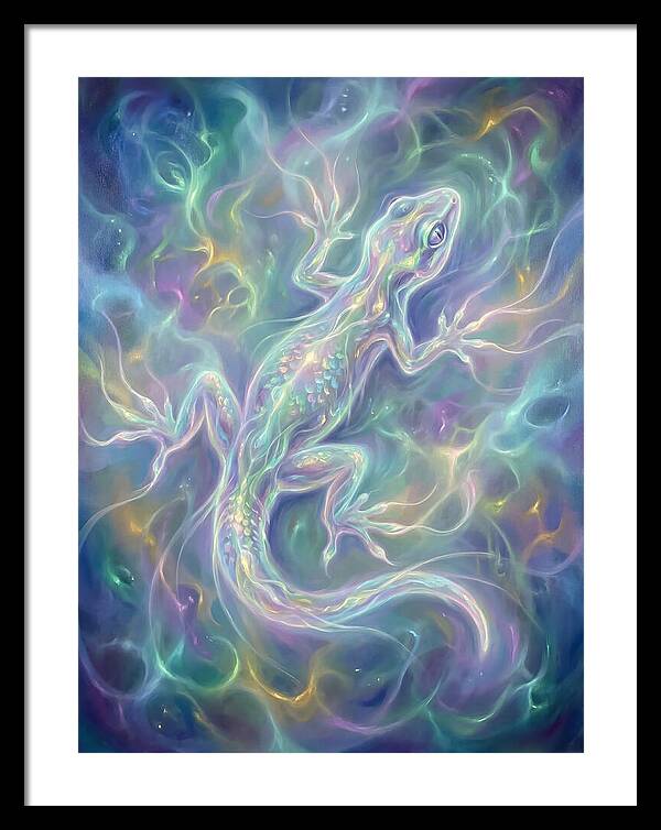 Gecko In Ethereal Glow
