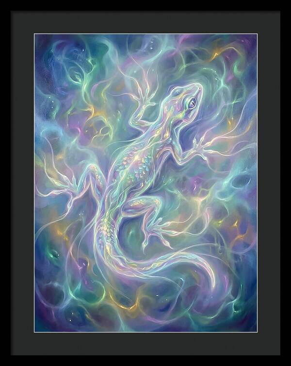 Gecko In Ethereal Glow