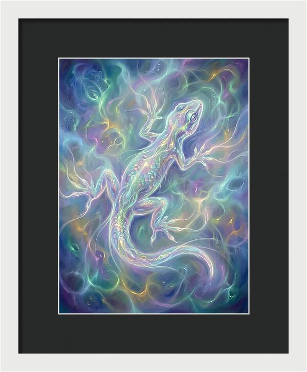 Gecko In Ethereal Glow