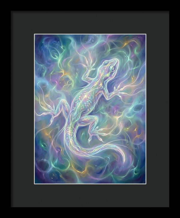 Gecko In Ethereal Glow