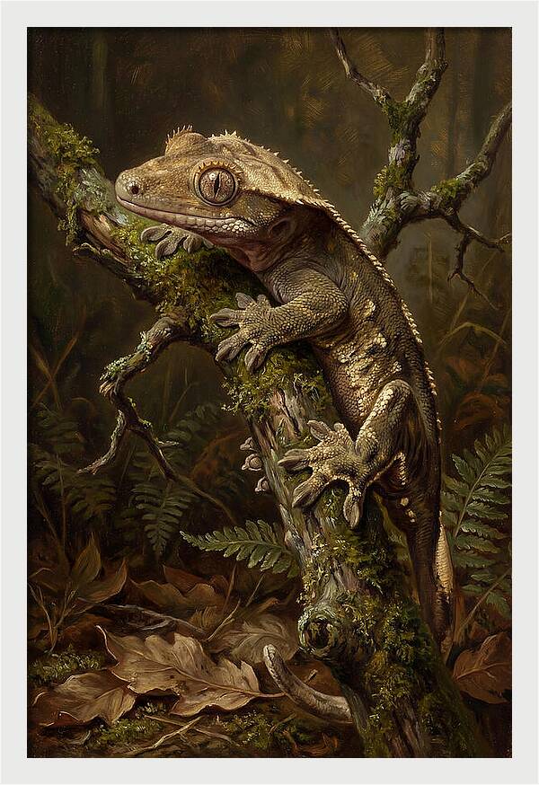 Gecko Resting On A Branch