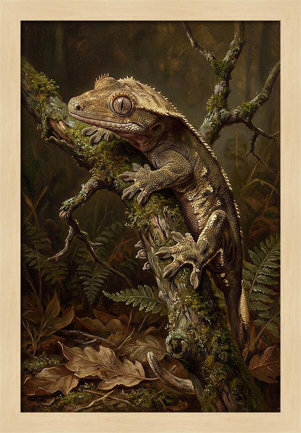 Gecko Resting On A Branch