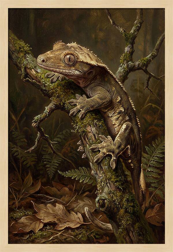 Gecko Resting On A Branch