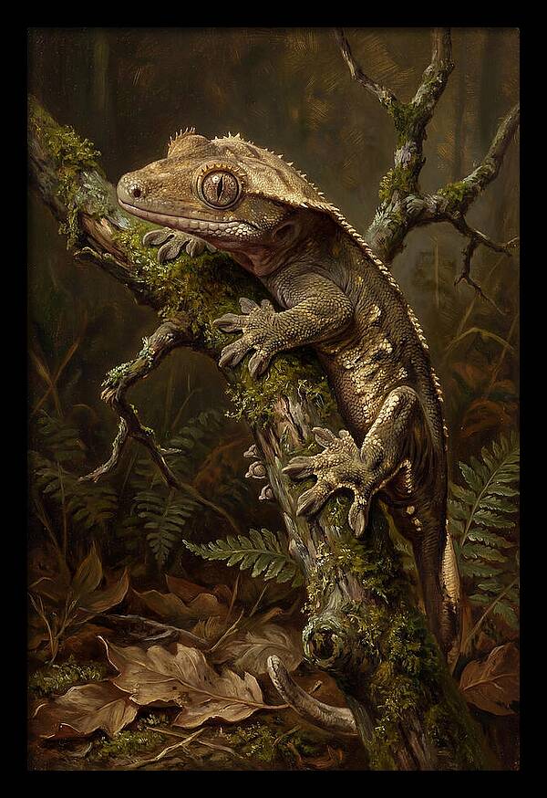 Gecko Resting On A Branch