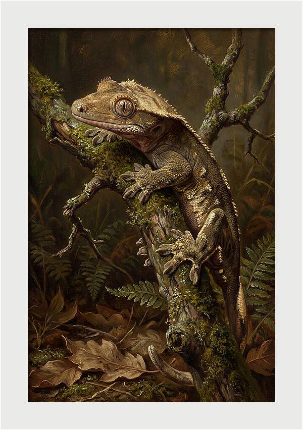 Gecko Resting On A Branch