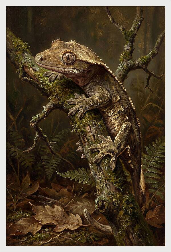 Gecko Resting On A Branch