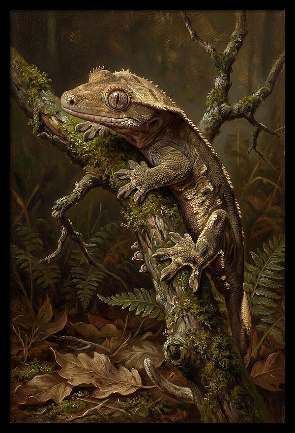 Gecko Resting On A Branch