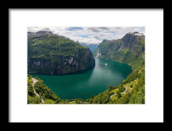 Geirangerfjord From Flydalsjuvet Viewpoint