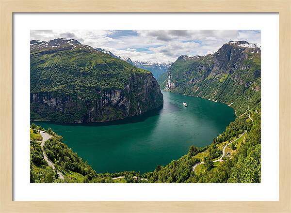 Geirangerfjord From Flydalsjuvet Viewpoint