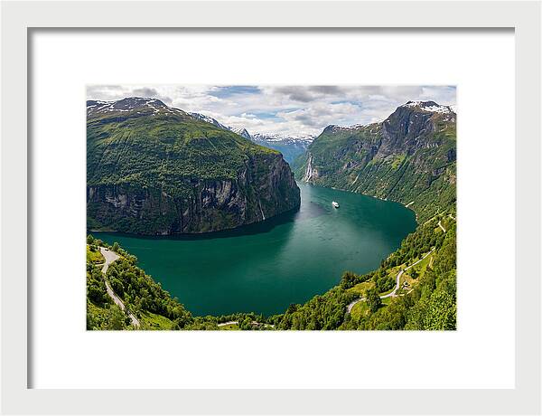 Geirangerfjord From Flydalsjuvet Viewpoint