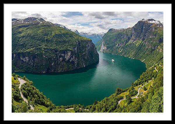 Geirangerfjord From Flydalsjuvet Viewpoint