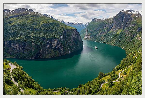 Geirangerfjord From Flydalsjuvet Viewpoint
