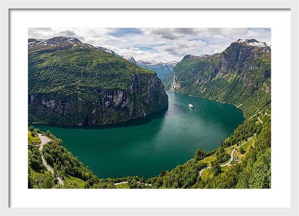 Geirangerfjord From Flydalsjuvet Viewpoint