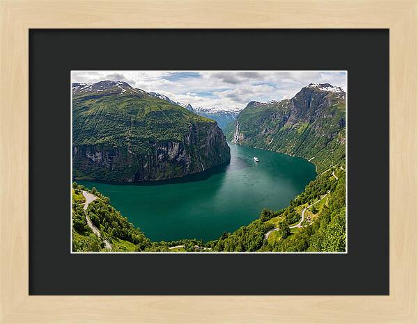 Geirangerfjord From Flydalsjuvet Viewpoint