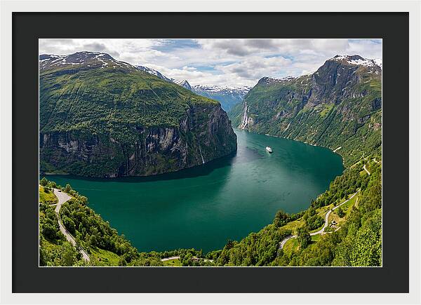 Geirangerfjord From Flydalsjuvet Viewpoint