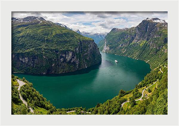 Geirangerfjord From Flydalsjuvet Viewpoint