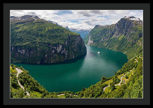 Geirangerfjord From Flydalsjuvet Viewpoint