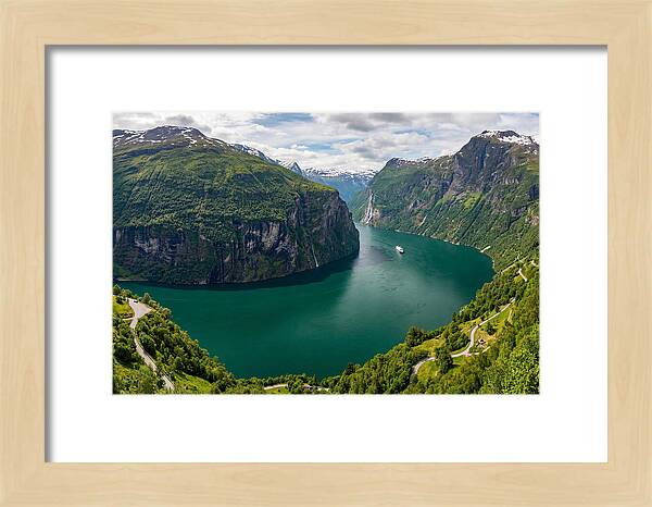 Geirangerfjord From Flydalsjuvet Viewpoint