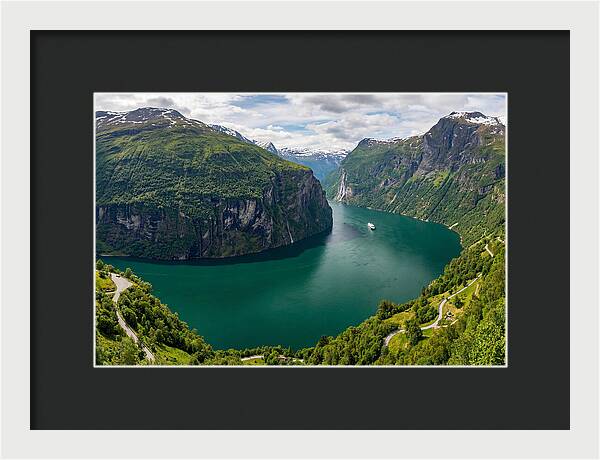 Geirangerfjord From Flydalsjuvet Viewpoint