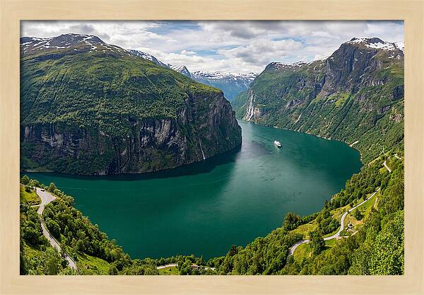 Geirangerfjord From Flydalsjuvet Viewpoint