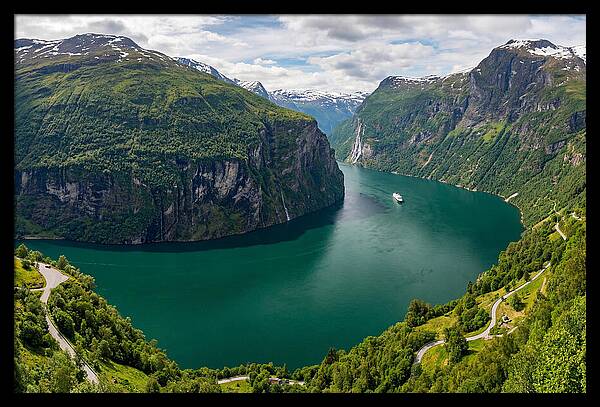 Geirangerfjord From Flydalsjuvet Viewpoint
