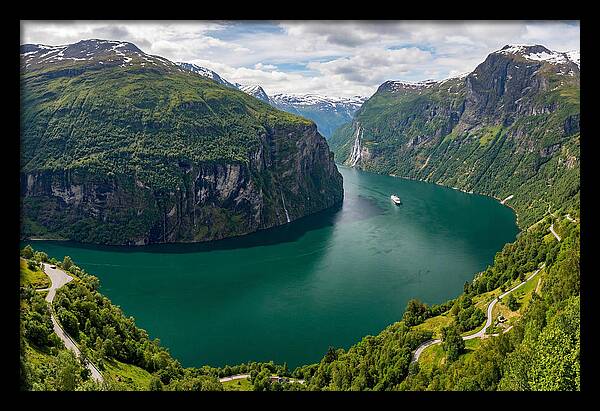 Geirangerfjord From Flydalsjuvet Viewpoint