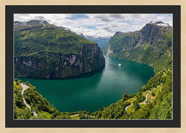 Geirangerfjord From Flydalsjuvet Viewpoint