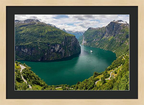 Geirangerfjord From Flydalsjuvet Viewpoint
