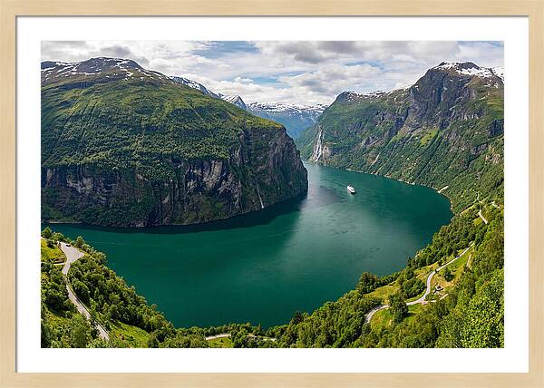 Geirangerfjord From Flydalsjuvet Viewpoint