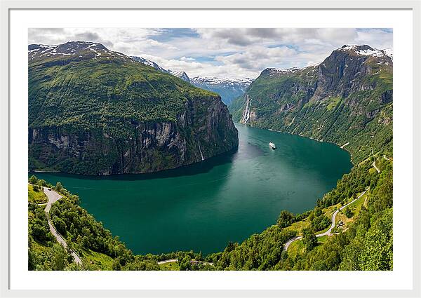 Geirangerfjord From Flydalsjuvet Viewpoint