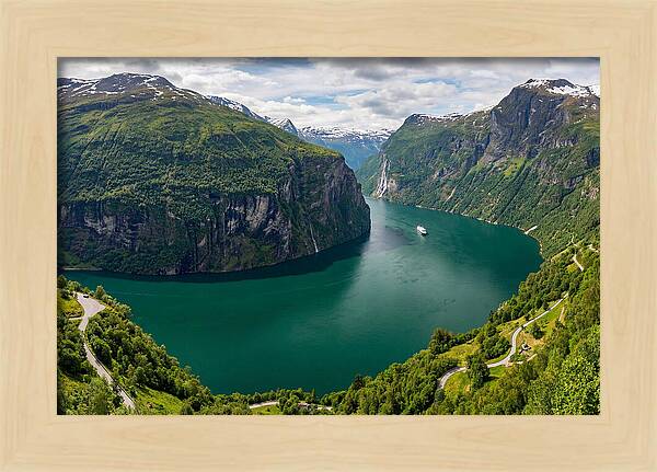 Geirangerfjord From Flydalsjuvet Viewpoint