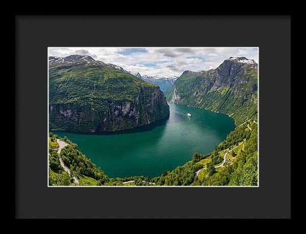 Geirangerfjord From Flydalsjuvet Viewpoint