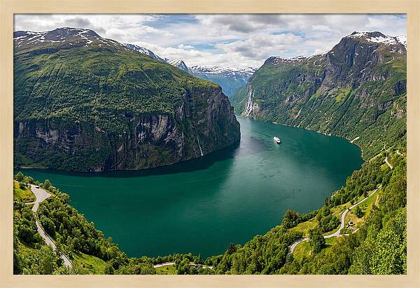 Geirangerfjord From Flydalsjuvet Viewpoint