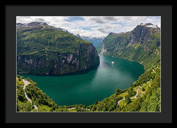 Geirangerfjord From Flydalsjuvet Viewpoint