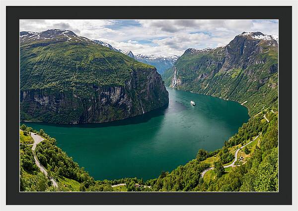 Geirangerfjord From Flydalsjuvet Viewpoint