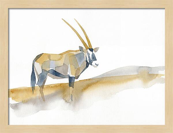 Gemsbok In Minimalist Style