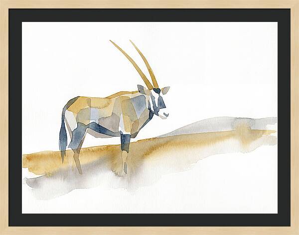 Gemsbok In Minimalist Style