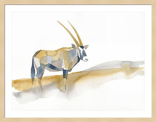 Gemsbok In Minimalist Style