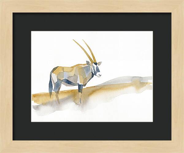 Gemsbok In Minimalist Style