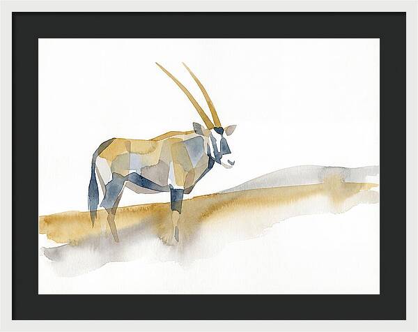 Gemsbok In Minimalist Style