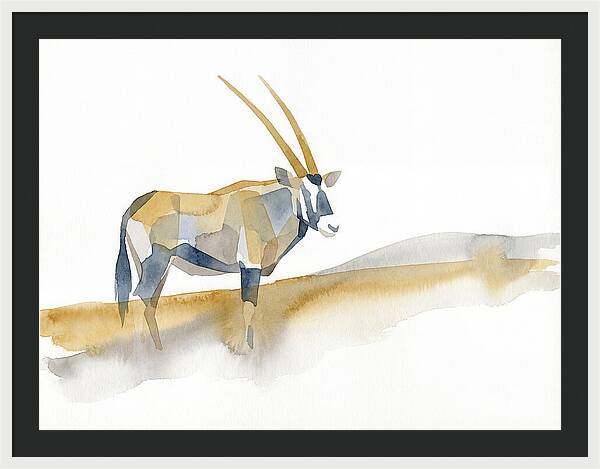 Gemsbok In Minimalist Style