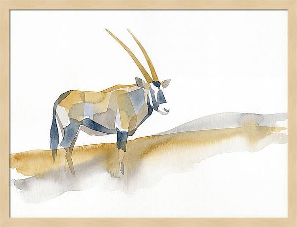Gemsbok In Minimalist Style