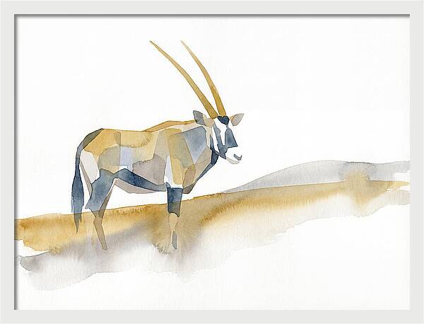 Gemsbok In Minimalist Style
